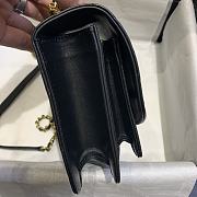 Chanel | Mini Black Chain Handle Flap Bag - 19 x 14 x 5 cm - 6