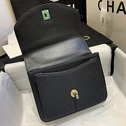 Chanel | Mini Black Chain Handle Flap Bag - 19 x 14 x 5 cm - 2