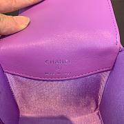 Chanel | Mini Quilted Leather Crossbody Purple Bag - 19 x 12 x 9 cm - 2