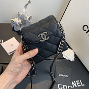 Chanel | Mini Quilted Leather Crossbody Black Bag - AS1169 - 19 x 12 x 9 cm - 2