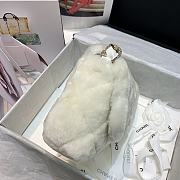 Chanel | Shearling Strass Flap Bag Crystal Strap - 15 x 21.5 x 6.5 cm - 6