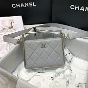 Chanel | Sheepskin Leather Clutch Bag Gray - AS1732 - 18 x 19.5 x 8.5 cm - 2