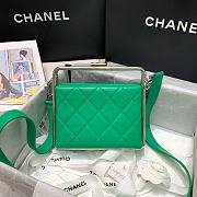 Chanel | Sheepskin Leather Clutch Bag Green - AS1732 - 18 x 19.5 x 8.5 cm - 5