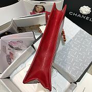 Chanel | Shiny Red Aged Calfskin Shopping Bag - 32 x 30 x 10 cm - 6