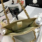 Chanel | Shiny Beige Aged Calfskin Shopping Bag - AS1945 - 32 x 30 x 10 cm - 3