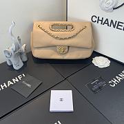 Chanel | Small Beige Flap Bag - AS1466 - 26 x 17 x 6cm - 1