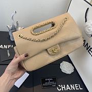 Chanel | Small Beige Flap Bag - AS1466 - 26 x 17 x 6cm - 5