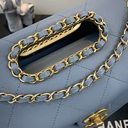 Chanel | Small Light Blue Flap Bag - AS1466 - 26 x 17 x 6cm - 4