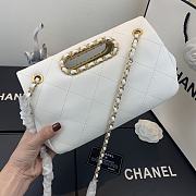 Chanel | Small White Flap Bag - AS1466 - 26 x 17 x 6cm - 4
