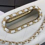 Chanel | Small White Flap Bag - AS1466 - 26 x 17 x 6cm - 3