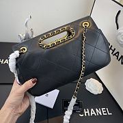 Chanel | Small Black Flap Bag - AS1466 - 26 x 17 x 6cm - 4