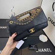 Chanel | Small Black Flap Bag - AS1466 - 26 x 17 x 6cm - 5