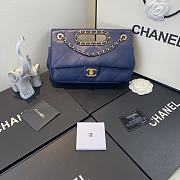 Chanel | Small Blue Flap Bag - AS1466 - 26 x 17 x 6cm - 1