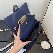 Chanel | Small Blue Flap Bag - AS1466 - 26 x 17 x 6cm - 6
