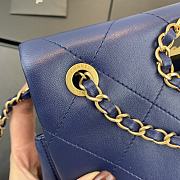 Chanel | Small Blue Flap Bag - AS1466 - 26 x 17 x 6cm - 3