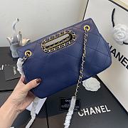 Chanel | Small Blue Flap Bag - AS1466 - 26 x 17 x 6cm - 4
