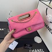 Chanel | Small Pink Flap Bag - AS1466 - 26 x 17 x 6cm - 4
