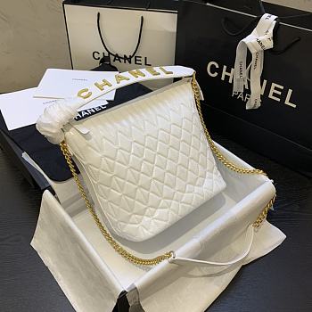 Chanel | State Of The Art Hobo Bag White - AS0845 - 21 x 24 x 14 cm