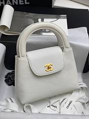 Chanel | Vintage Caviar Mini White Kelly Evening Bag - 22 x 16 x 7 cm - 4