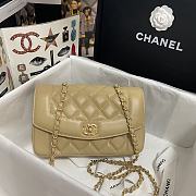 CHANEL Small Quilted Diana Flap Bag Beige - AS1488 - 22cm x 14cm x 7cm - 1