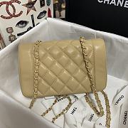 CHANEL Small Quilted Diana Flap Bag Beige - AS1488 - 22cm x 14cm x 7cm - 3