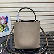 Prada | Medium Beige/Black Saffiano Panier Bag - 1BA212 - 22 × 23 × 13 cm - 4