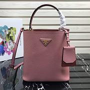 Prada | Medium Light Pink Saffiano Panier Bag - 1BA212 - 22 × 23 × 13 cm - 1