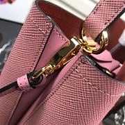 Prada | Medium Light Pink Saffiano Panier Bag - 1BA212 - 22 × 23 × 13 cm - 5