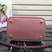 Prada | Medium Light Pink Saffiano Panier Bag - 1BA212 - 22 × 23 × 13 cm - 4