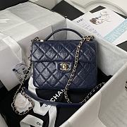 CHANEL | Handle Flap Bag Blue - AS2892 - 20 x 15 x 6.5 cm - 1