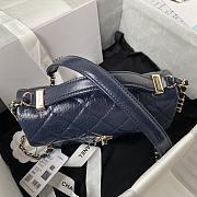 CHANEL | Handle Flap Bag Blue - AS2892 - 20 x 15 x 6.5 cm - 6