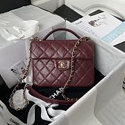 CHANEL | Handle Flap Bag Red - AS2892 - 20 x 15 x 6.5 cm - 1