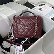 CHANEL | Handle Flap Bag Red - AS2892 - 20 x 15 x 6.5 cm - 5