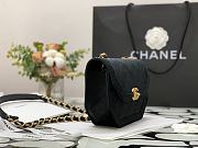 Chanel | MINI FLAP BAG Velvet & Gold-Tone Metal Black - AS2597   - 6