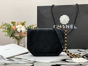 Chanel | MINI FLAP BAG Velvet & Gold-Tone Metal Black - AS2597   - 5