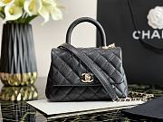 Chanel | COCO HANDLE mini Black Grained Bag - 13×19×9cm - 5