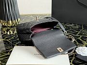Chanel | COCO HANDLE mini Black Grained Bag - 13×19×9cm - 3