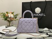 Chanel | COCO HANDLE mini Light Purple Grain Bag - 13×19×9cm - 5