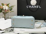 Chanel | COCO HANDLE mini Light Blue Grain Bag - 13×19×9cm - 6