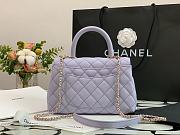 Chanel | COCO HANDLE mini Light Purple Grain Bag Gold Hardware - 23 cm - 5