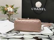 Chanel | COCO HANDLE Iridescent pink Grain Bag Silver Hardware - 23 cm - 6