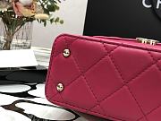 Chanel | SMALL BOX BAG Gold Metal Dark Pink - AS2877 - 14.5 x 16.5 x 7 cm - 4