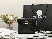 Chanel | SMALL BOX BAG Gold Metal Black - AS2877 - 14.5 x 16.5 x 7 cm - 1