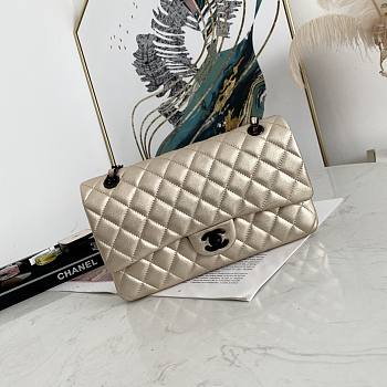Chanel | Classic Handbag golden Black Hardware - 25 cm