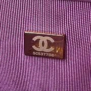 Chanel | Purple Flap Bag rough golden chain - 22×5×15.5cm - 3