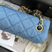 Chanel | Denim & Gold Metal Blue Mini Flap Bag - AS1786 - 20 cm - 2