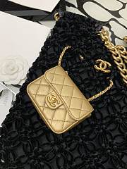  Chanel | Braided Velvet, Metallic Lambskin Bag - 35×30×3cm - 3