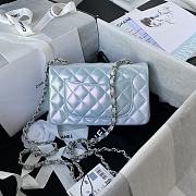 Chanel | Classic Flap Bag Blue Silver Hardware - A01116 - 20cm - 3