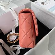 Chanel | Apricot Flap Bag rough golden chain - 22×5×15.5cm - 6
