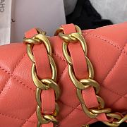 Chanel | Apricot Flap Bag rough golden chain - 22×5×15.5cm - 2